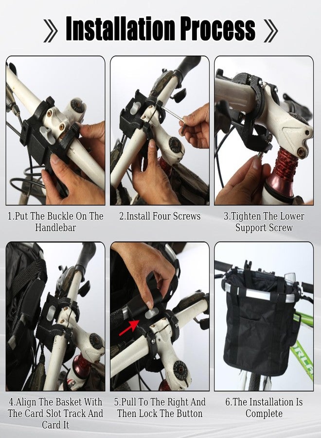 SilTriangle 11lbs Dog Bike Basket with Sun Shade Removable Small Pet Cat Dog Carrier Quick Release Bicycle Handlebar Front Basket Detachable Cycling Picnic Bag for Commuting Shopping Camping - Image 4